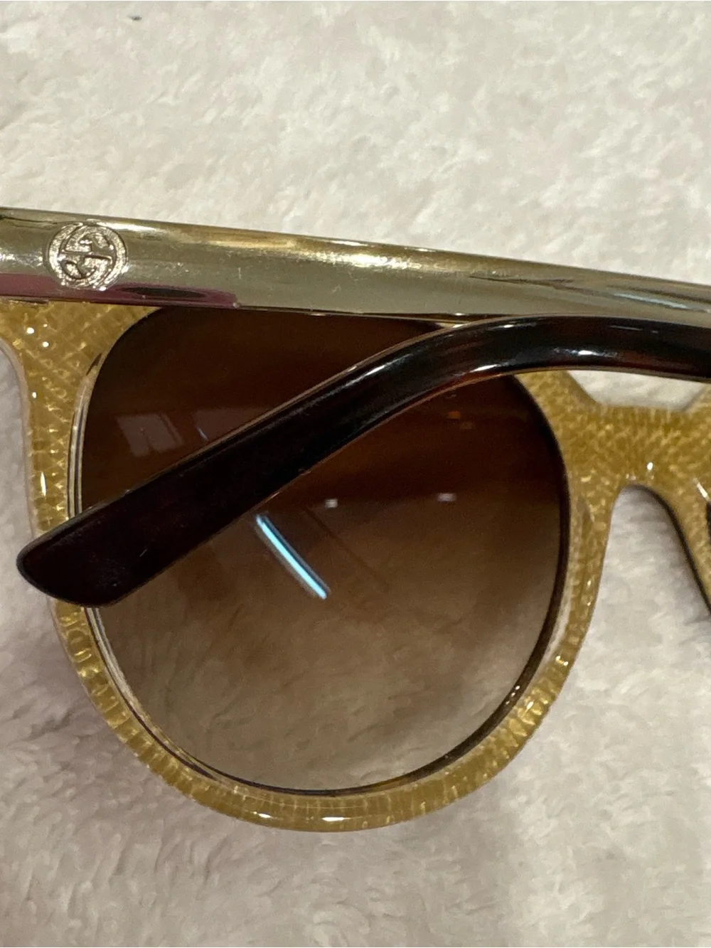 Gucci Tortoiseshell Round Sunglasses - Brown Gradient